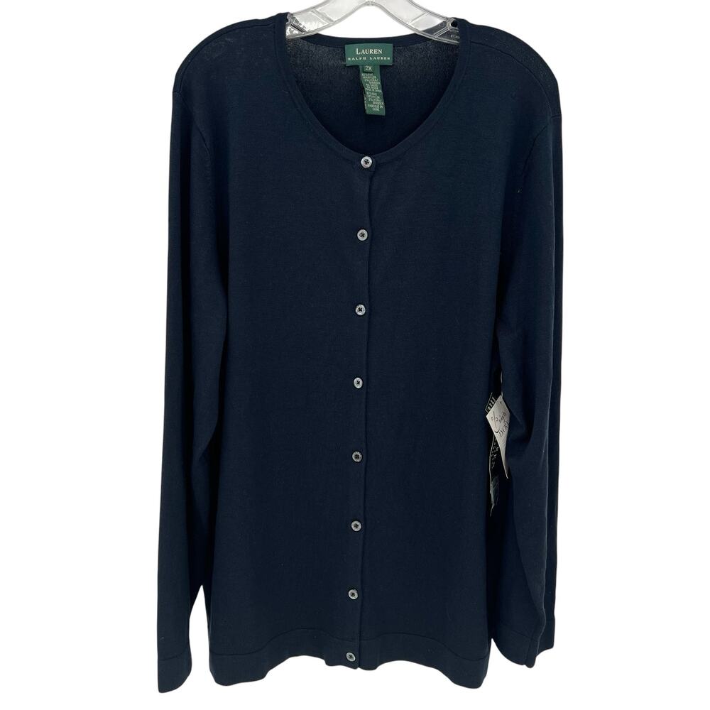 Lauren Ralph Lauren women’s silk blend button front cardigan